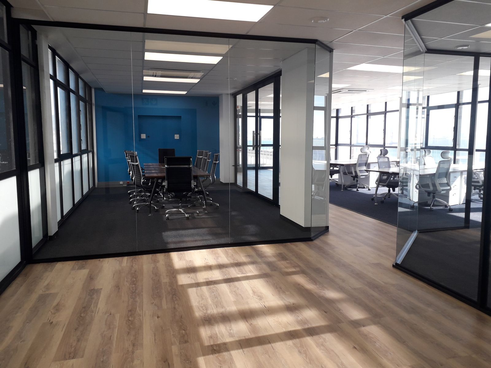 Glass office shopfront